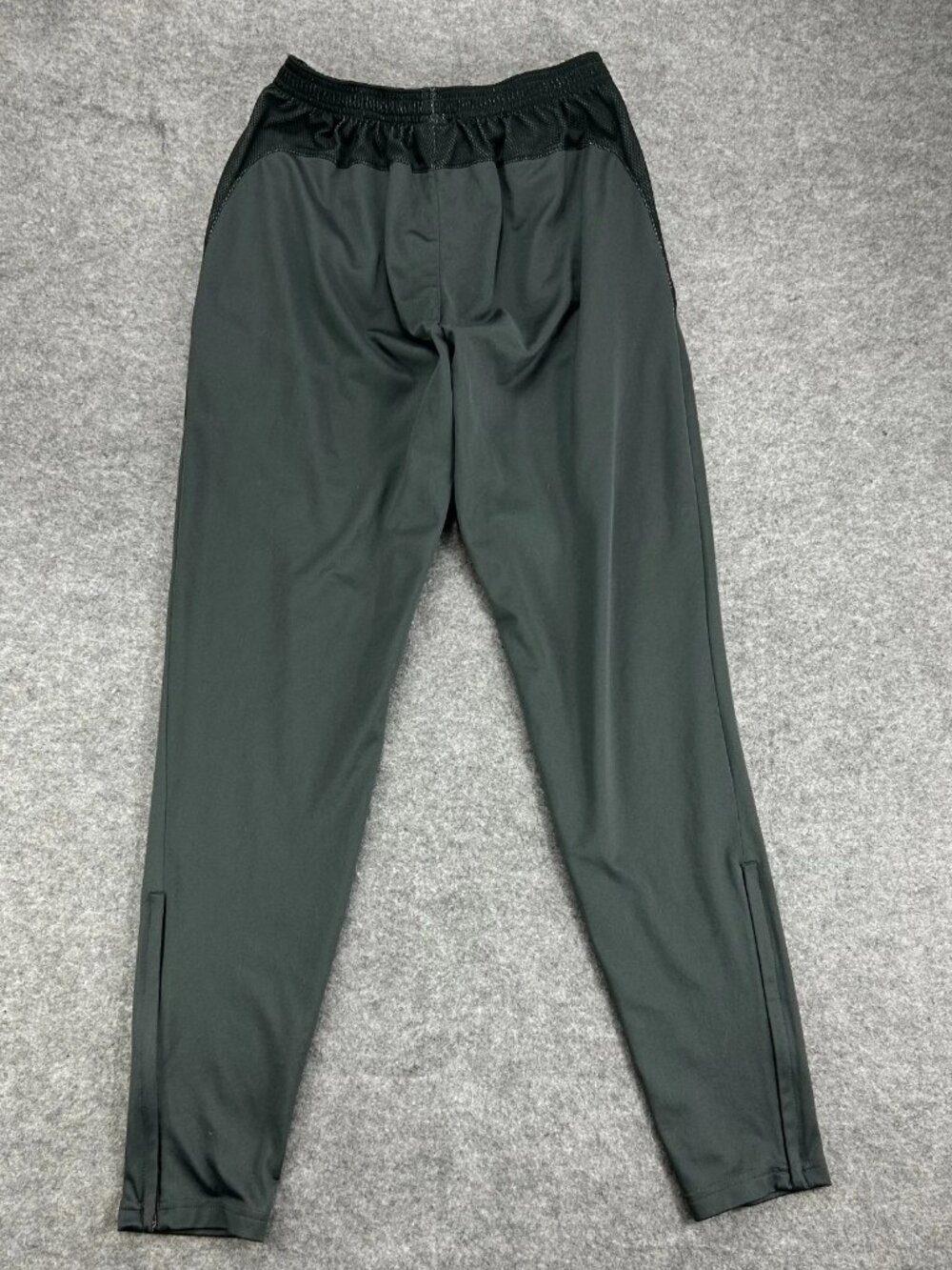 Nike Academy Pro Pants Mens M Gray Dri-Fit Ankle Zip Drawstring Logo Tapered Leg - Picture 4 of 14